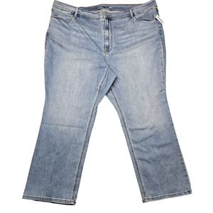 Old Navy Jeans Womens 26 Short Blue‎ High Rise Straight Leg Stretch Denim Pants